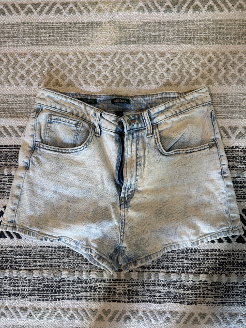 wild fable Light Blue High-Rise Denim Shorts